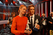 Katharina Marie Schubert (Beste Darstellerin), Alexander Fehlein (Bester Darsteller) (©Foto: Martin Schmitz)